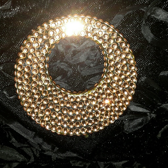 DECO BRONZE CRYSTAL PIN - Picture 2 of 2